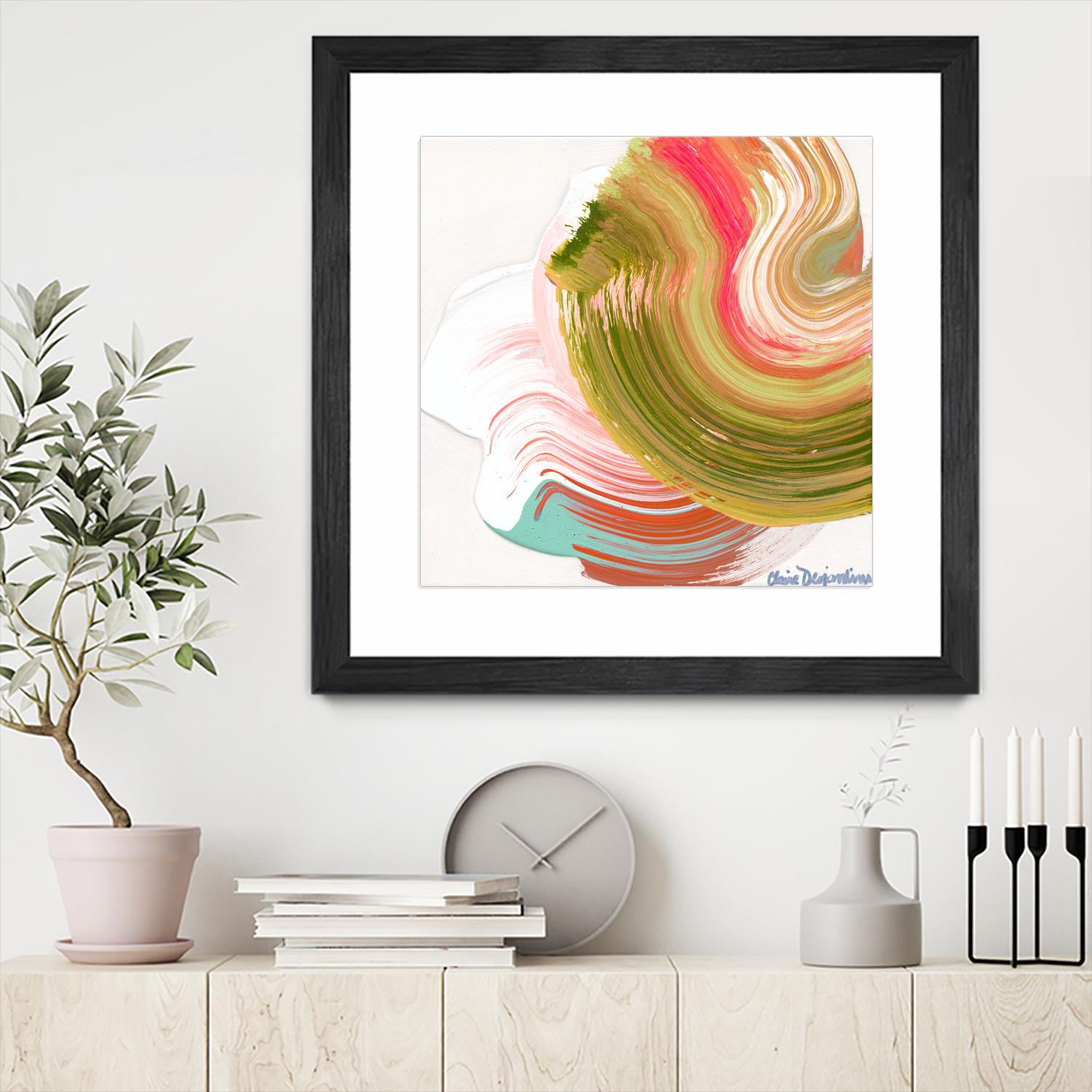Night on the town by Claire Desjardins on GIANT ART - orange abstract