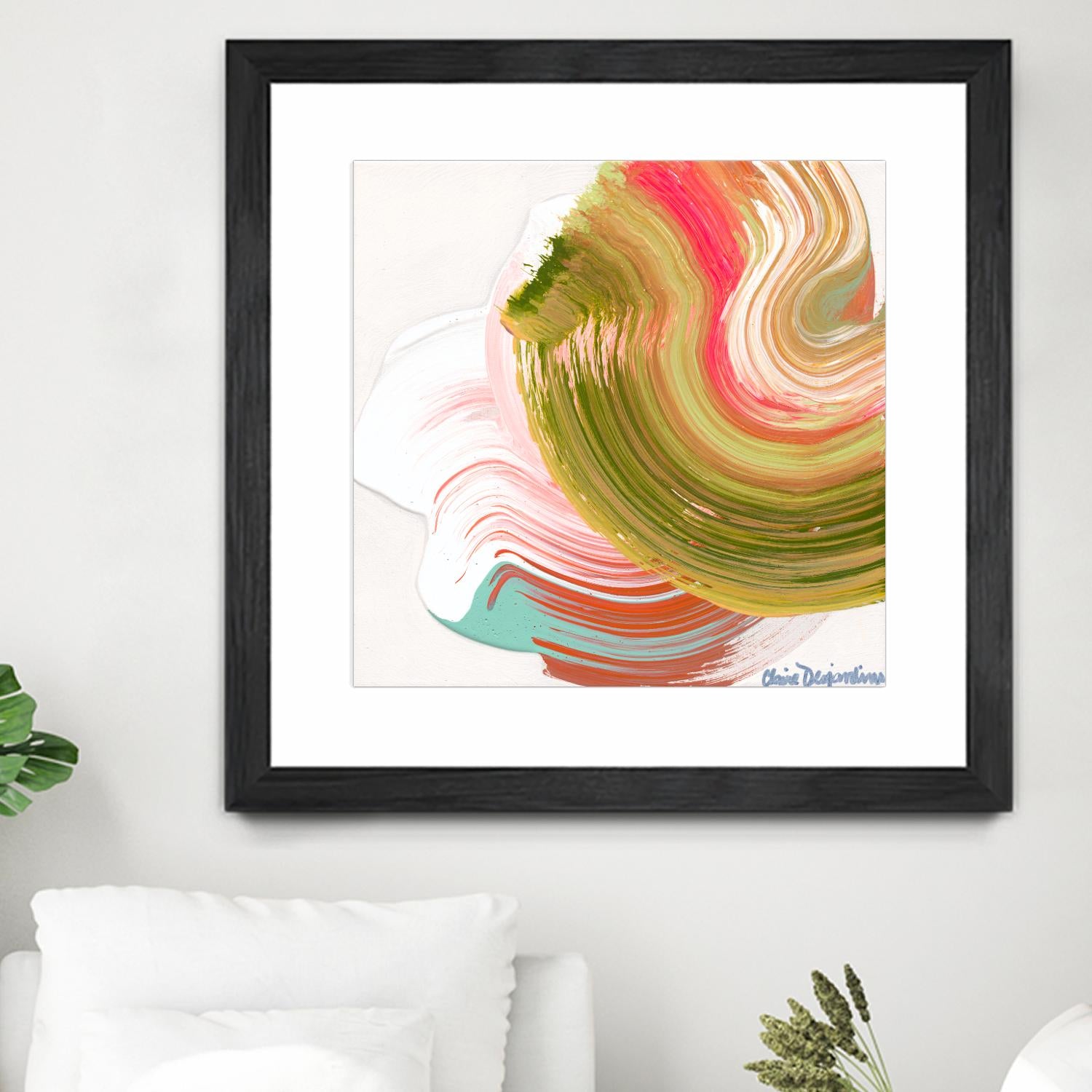 Night on the town by Claire Desjardins on GIANT ART - orange abstract