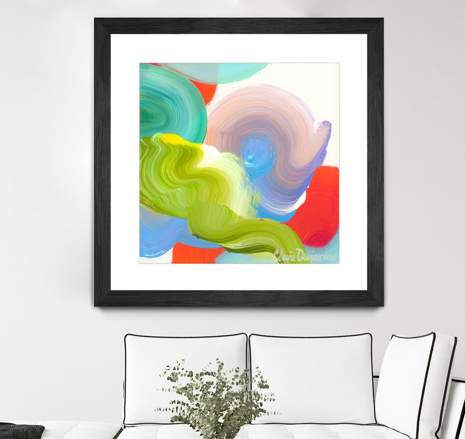 Vav 05 by Claire Desjardins on GIANT ART - pink abstract
