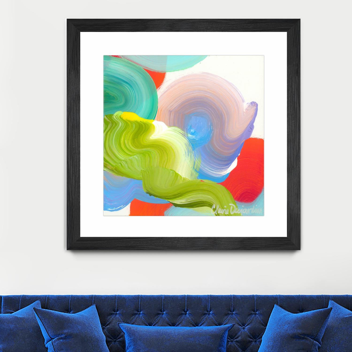Vav 05 by Claire Desjardins on GIANT ART - pink abstract