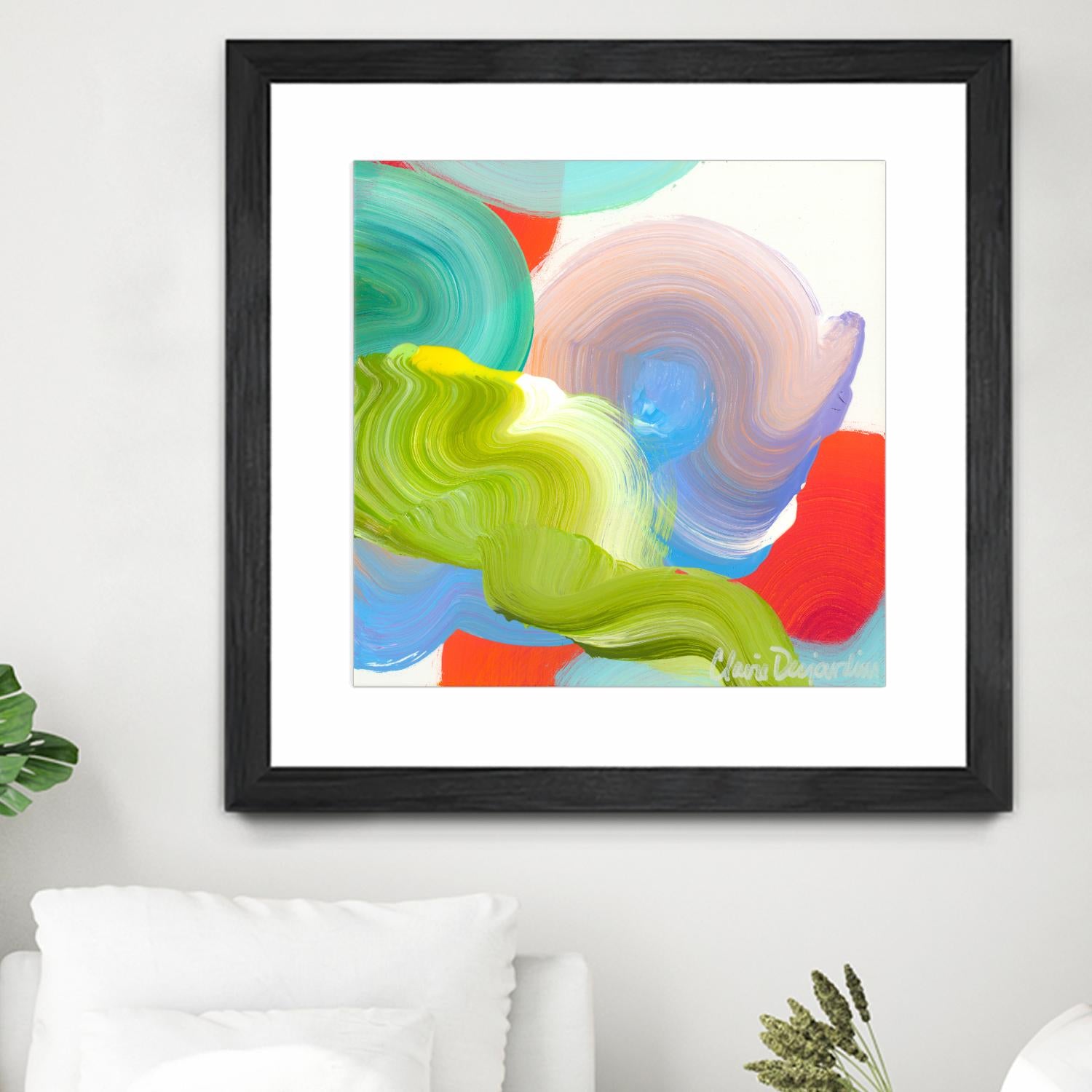 Vav 05 by Claire Desjardins on GIANT ART - pink abstract