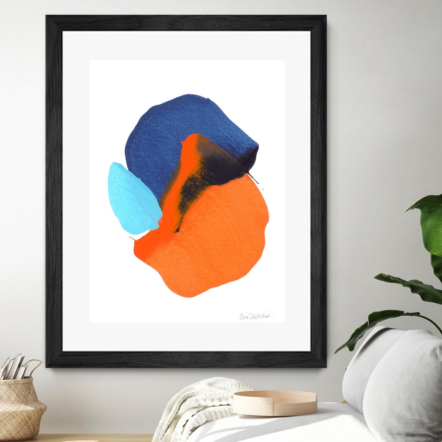The space in between 63 by Claire Desjardins on GIANT ART - orange abstract