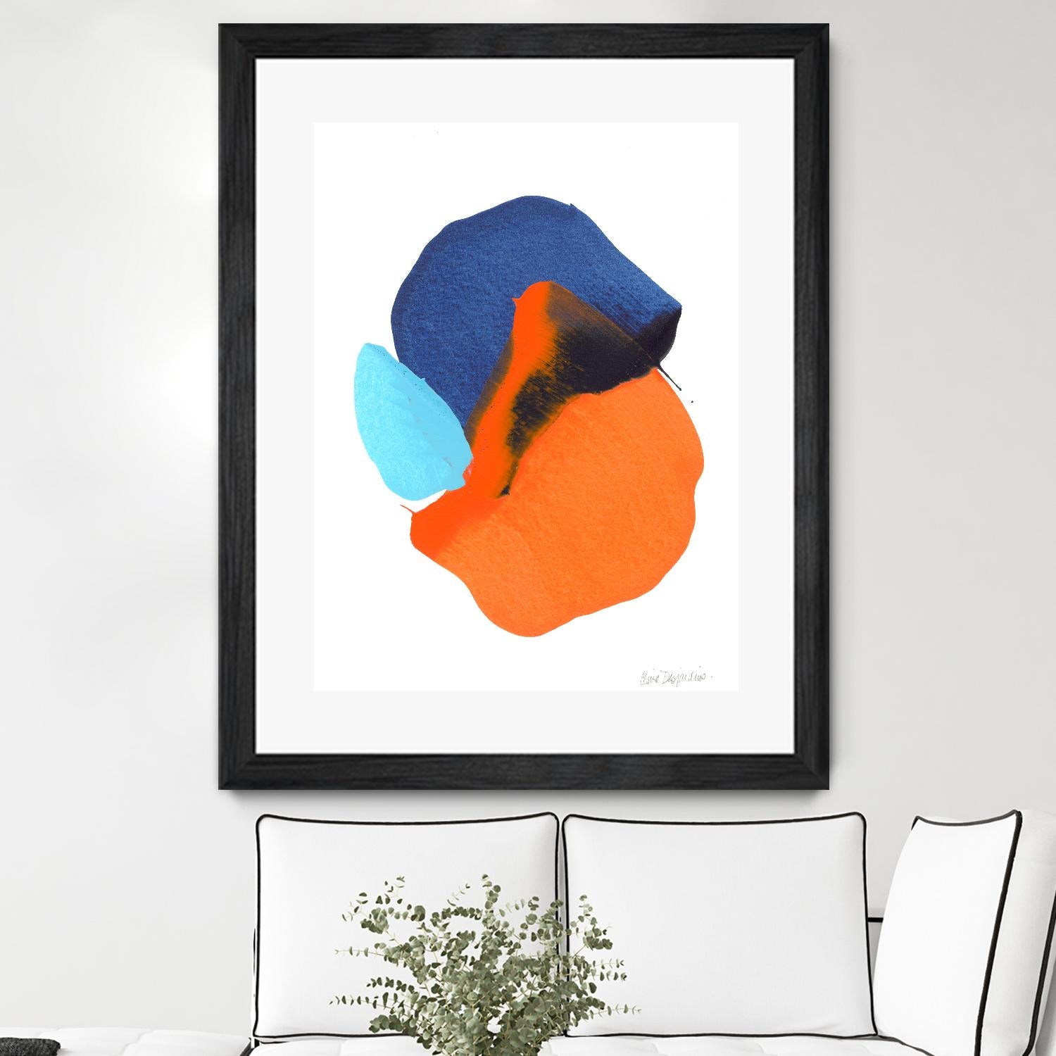 The space in between 63 by Claire Desjardins on GIANT ART - orange abstract