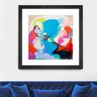 Traveling back in Time by Claire Desjardins on GIANT ART - blue abstract