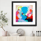 Traveling back in Time by Claire Desjardins on GIANT ART - blue abstract
