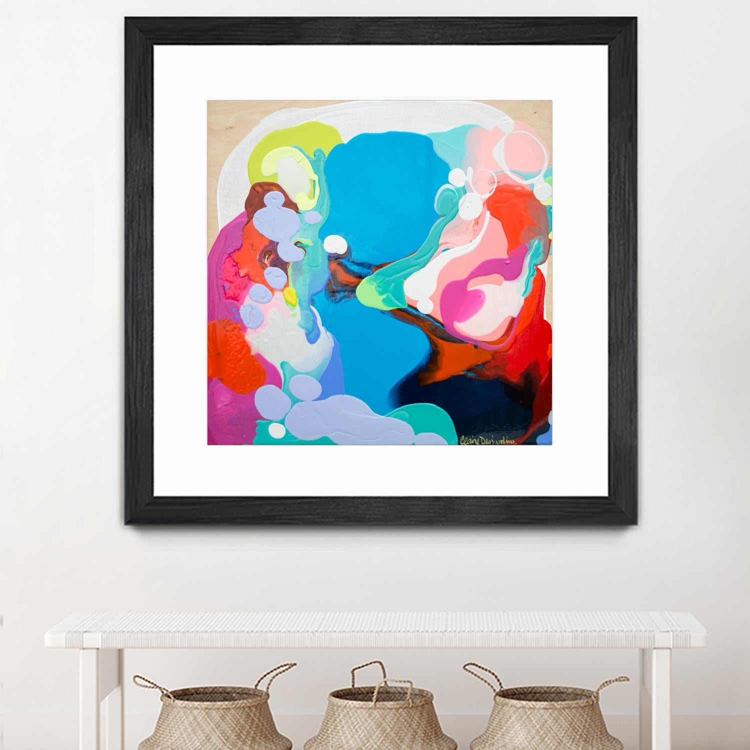 Traveling back in Time by Claire Desjardins on GIANT ART - blue abstract