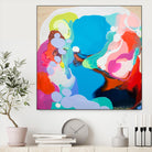 Traveling back in Time by Claire Desjardins on GIANT ART - blue abstract