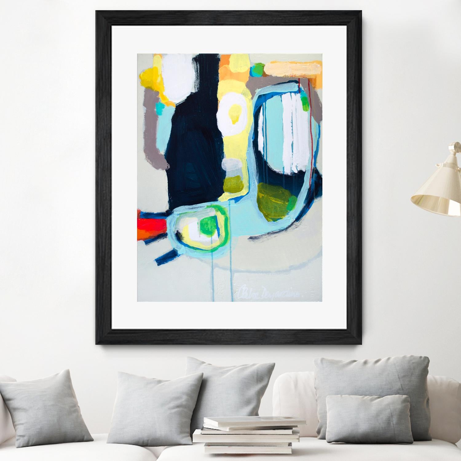 Old Tricks by Claire Desjardins on GIANT ART - yellow abstract