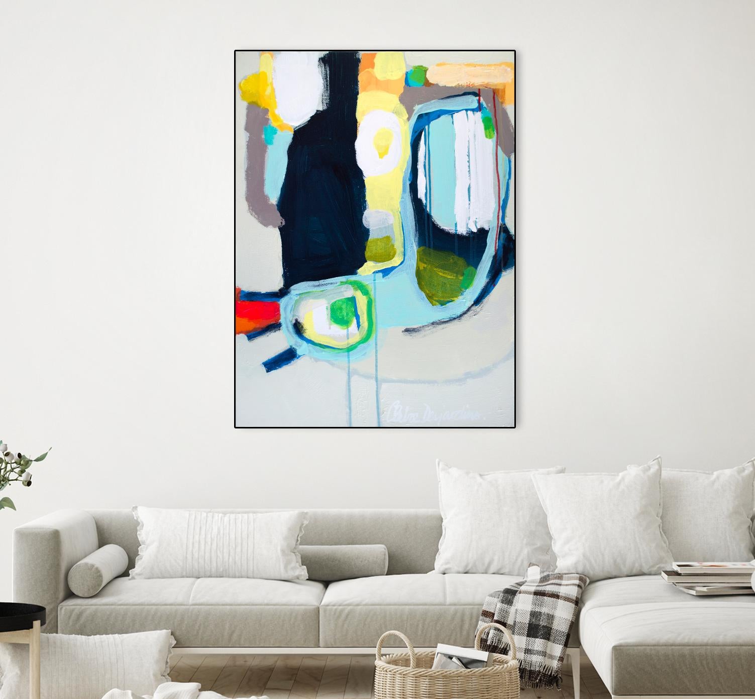 Old Tricks by Claire Desjardins on GIANT ART - yellow abstract