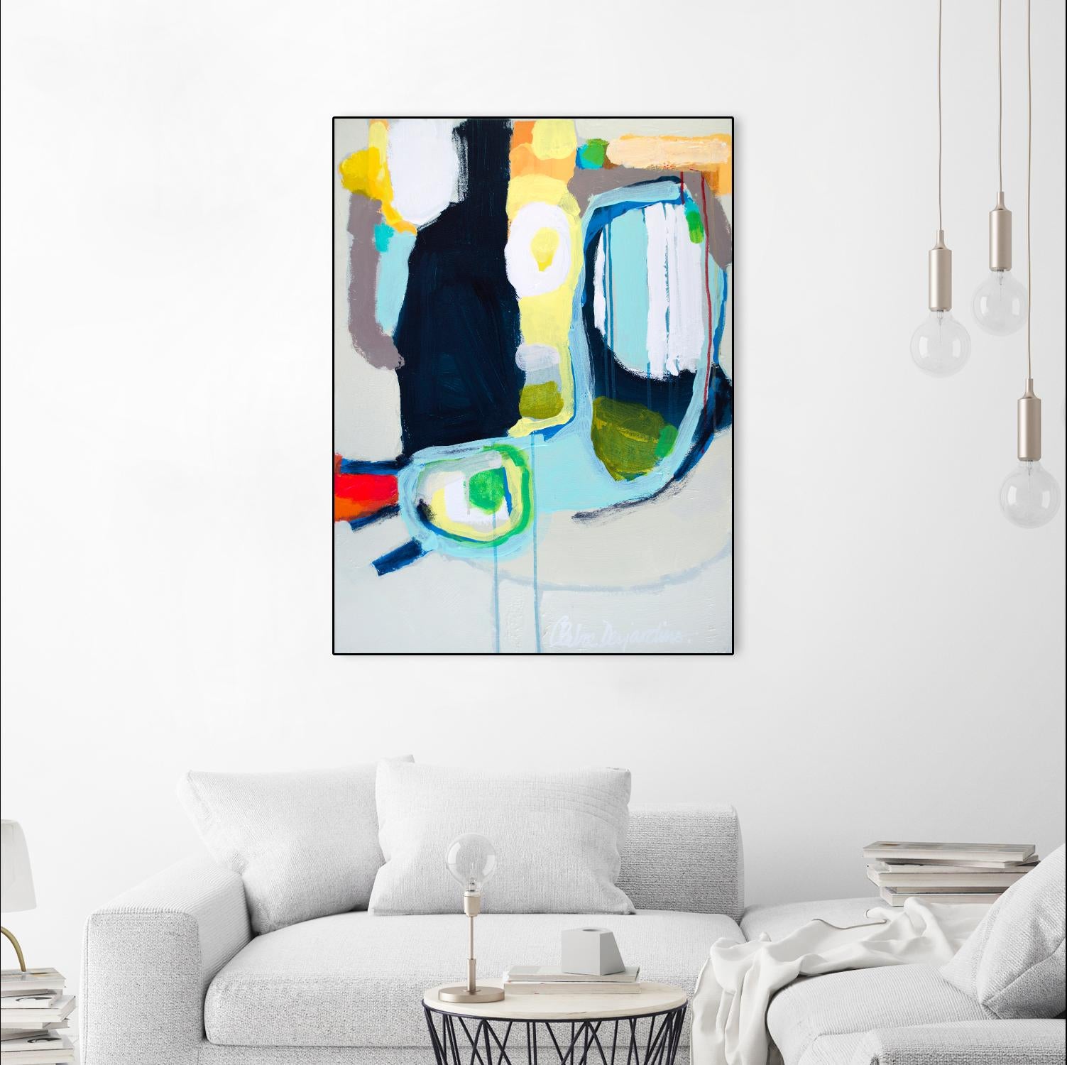 Old Tricks by Claire Desjardins on GIANT ART - yellow abstract