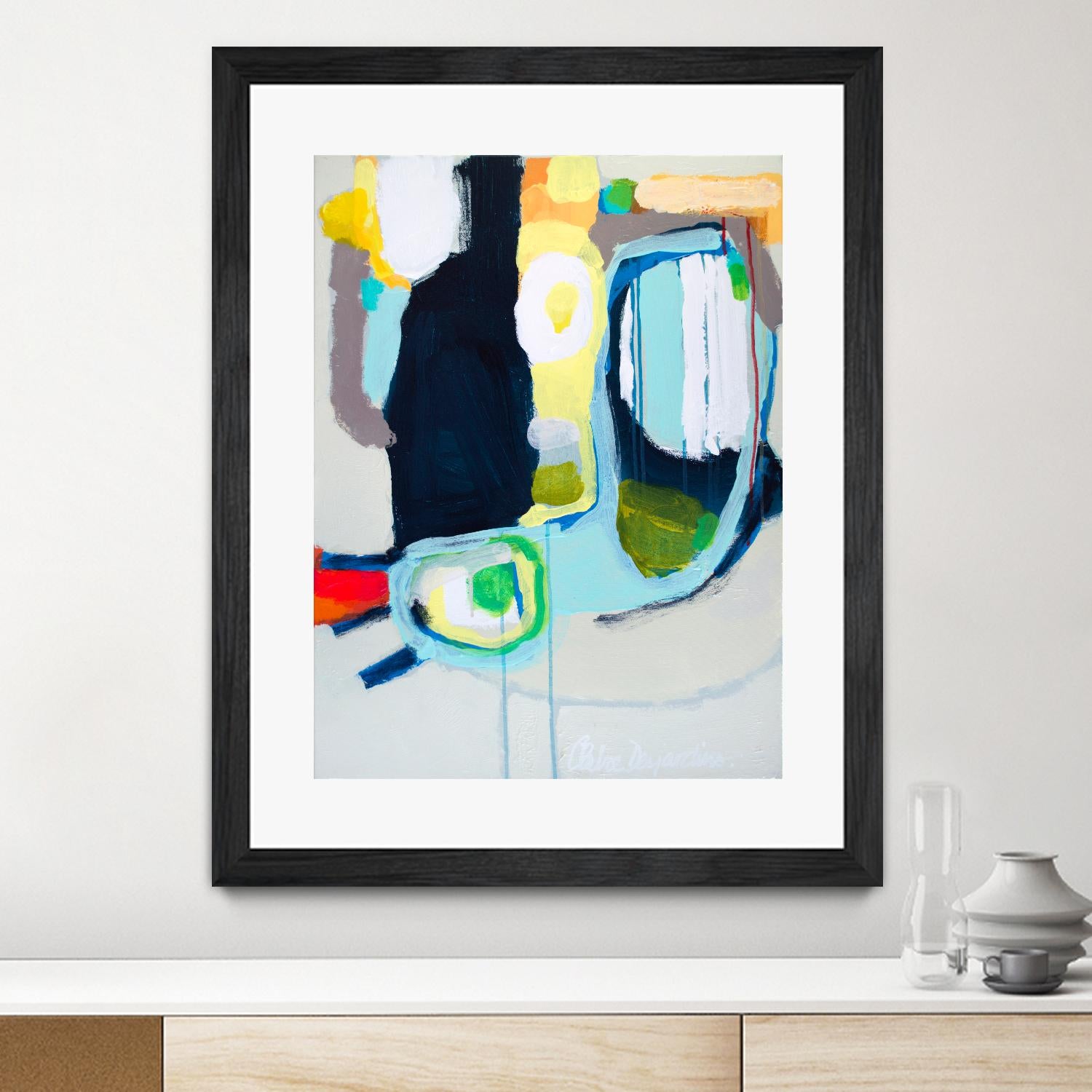 Old Tricks by Claire Desjardins on GIANT ART - yellow abstract
