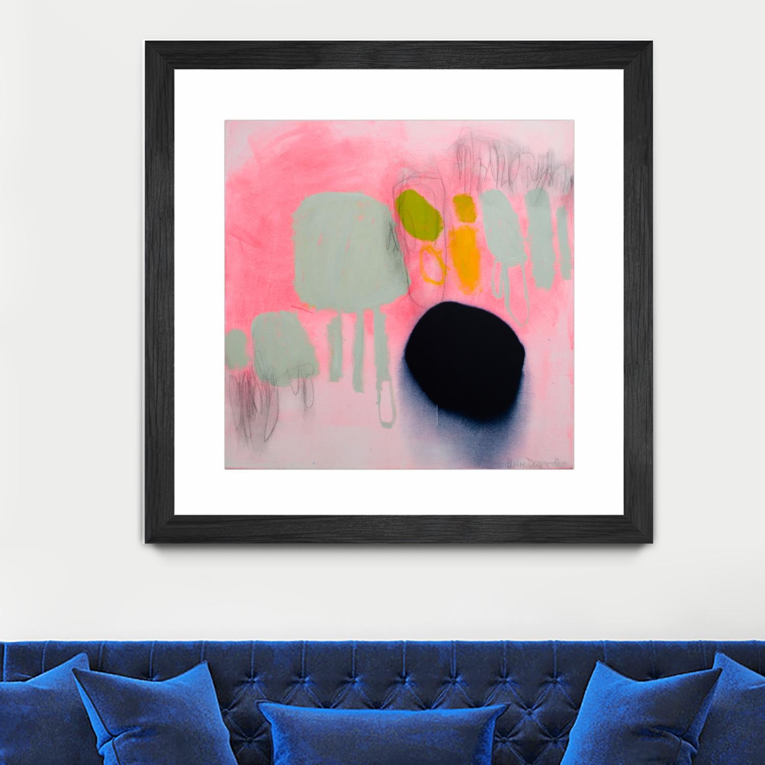 My safe and sound by Claire Desjardins on GIANT ART - pink abstract