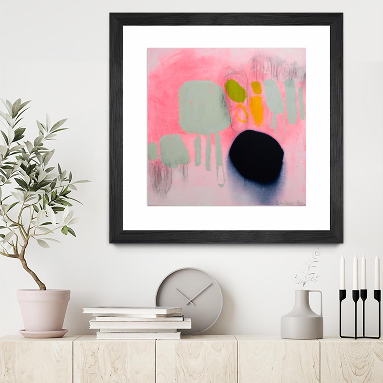 My safe and sound by Claire Desjardins on GIANT ART - pink abstract