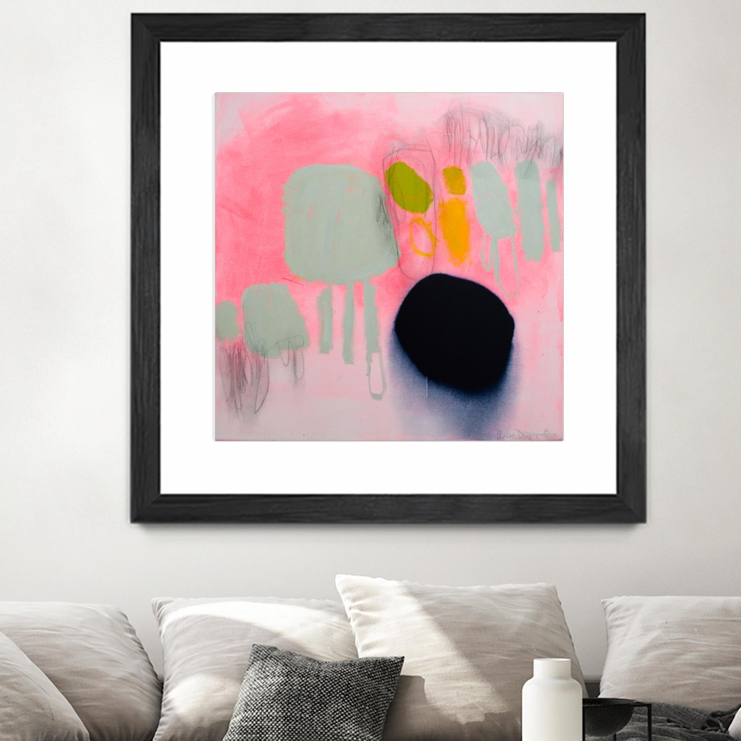 My safe and sound by Claire Desjardins on GIANT ART - pink abstract