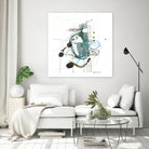 Remplir le paysage I by Sylvie Cloutier on GIANT ART - blue abstract