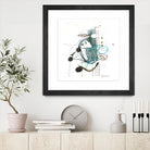Remplir le paysage I by Sylvie Cloutier on GIANT ART - blue abstract