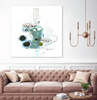 Remplir le paysage IV by Sylvie Cloutier on GIANT ART - blue abstract