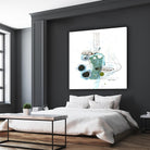 Remplir le paysage IV by Sylvie Cloutier on GIANT ART - blue abstract