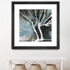Glacial blue II by Kathleen Cloutier on GIANT ART - blue abstract arbres