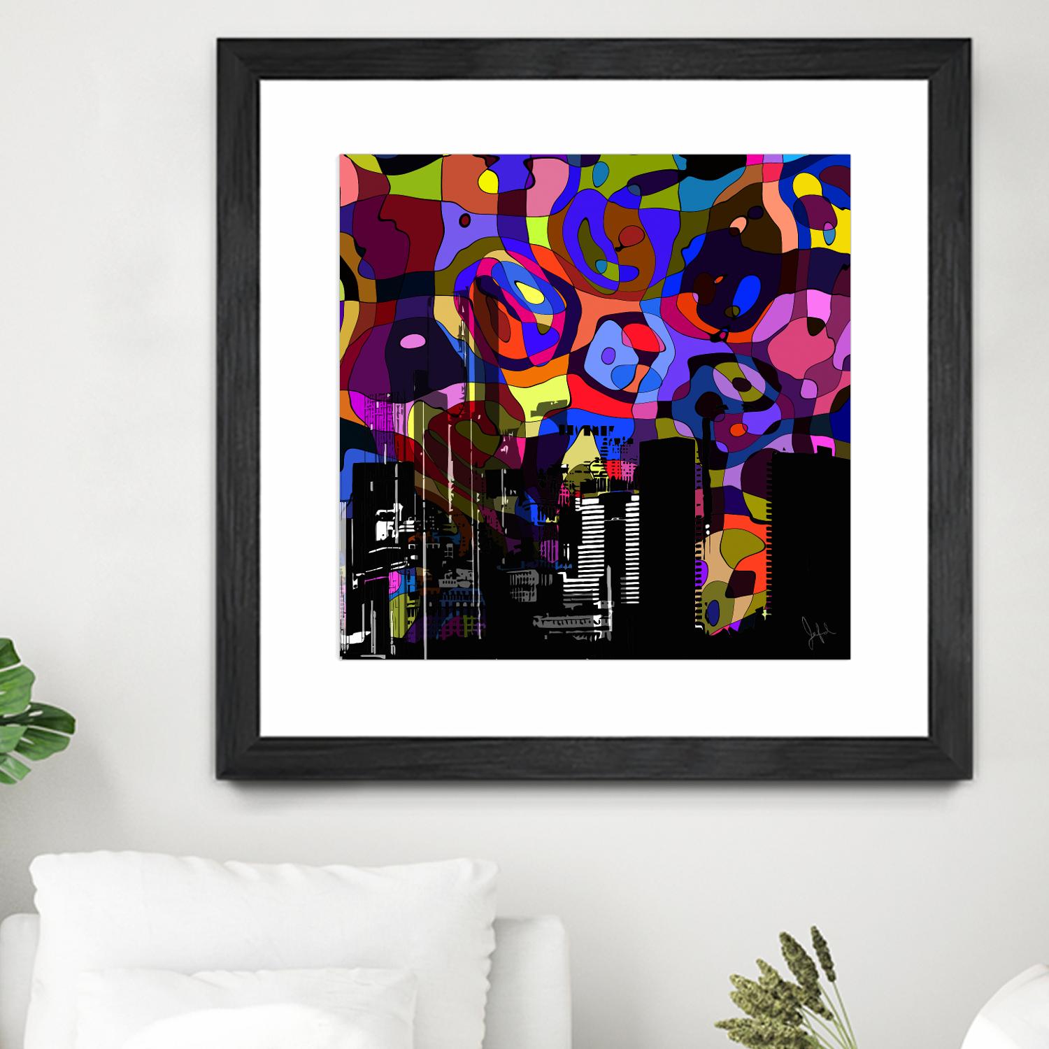 Urban Color V by Jefd on GIANT ART - blue pop art - alternative