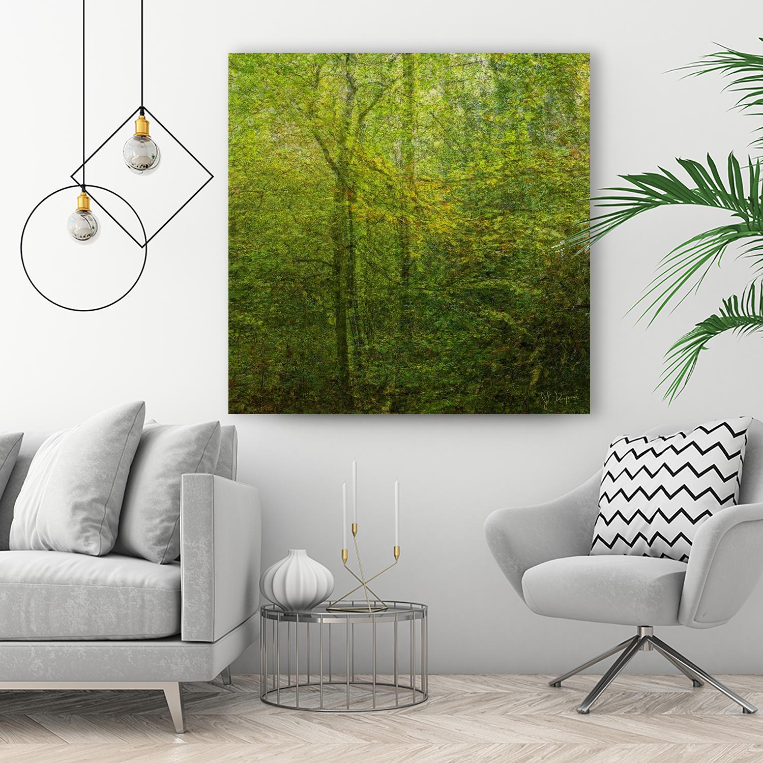 Natural Look VI by Jean-François Dupuis on GIANT ART - green landscape forêt