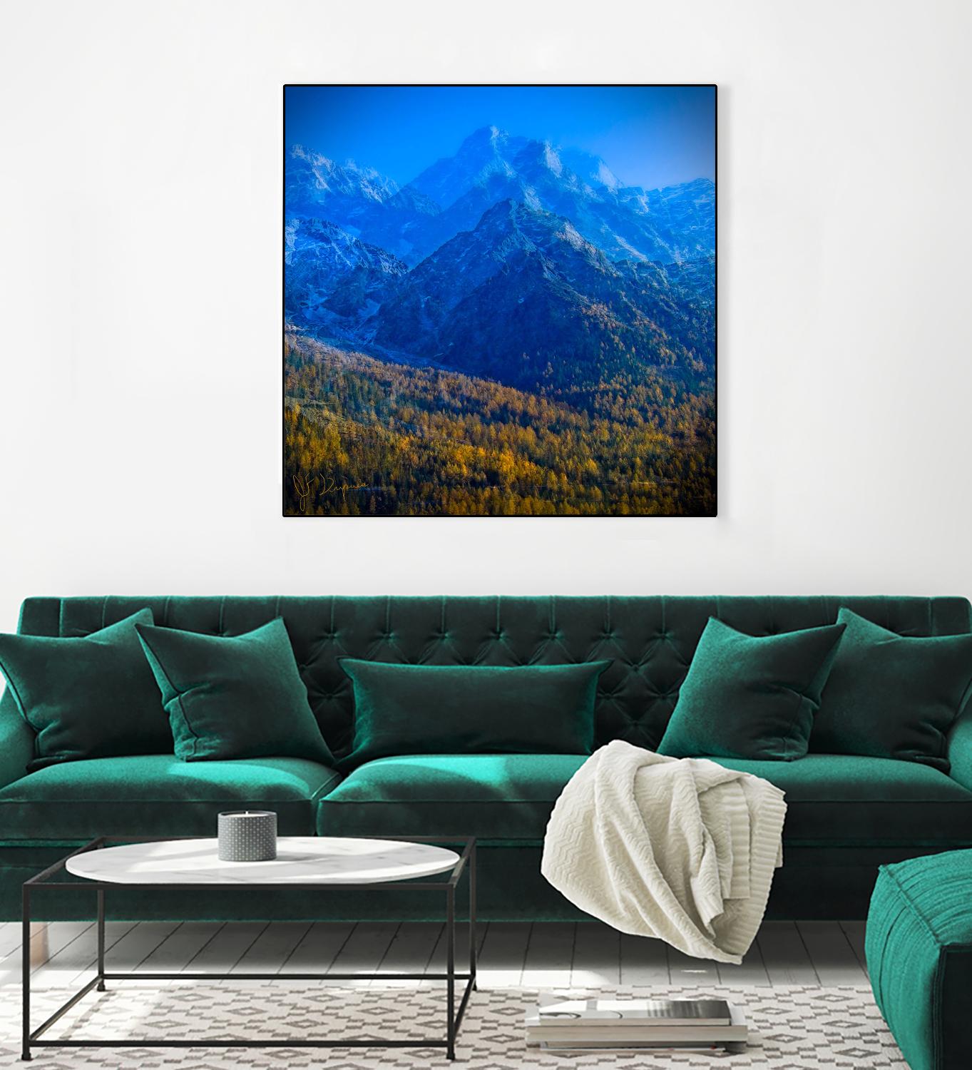 King of the mountain II by Jean-François Dupuis on GIANT ART - brown landscape