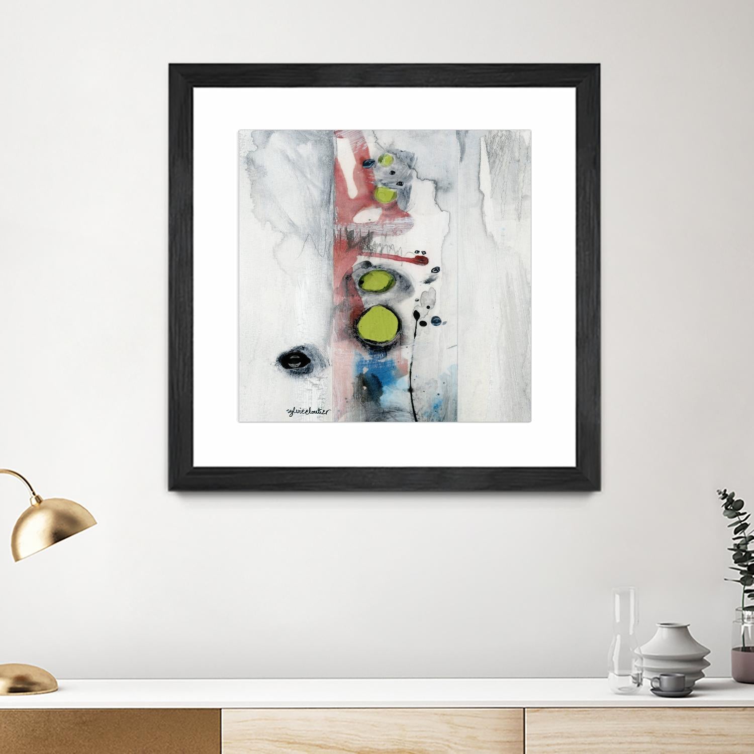 Encré (Détail 1) by Sylvie Cloutier on GIANT ART - blue abstract