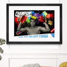 Background abstract by Carole St-Germain on GIANT ART - red digital boxer