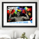 Background abstract by Carole St-Germain on GIANT ART - red digital boxer
