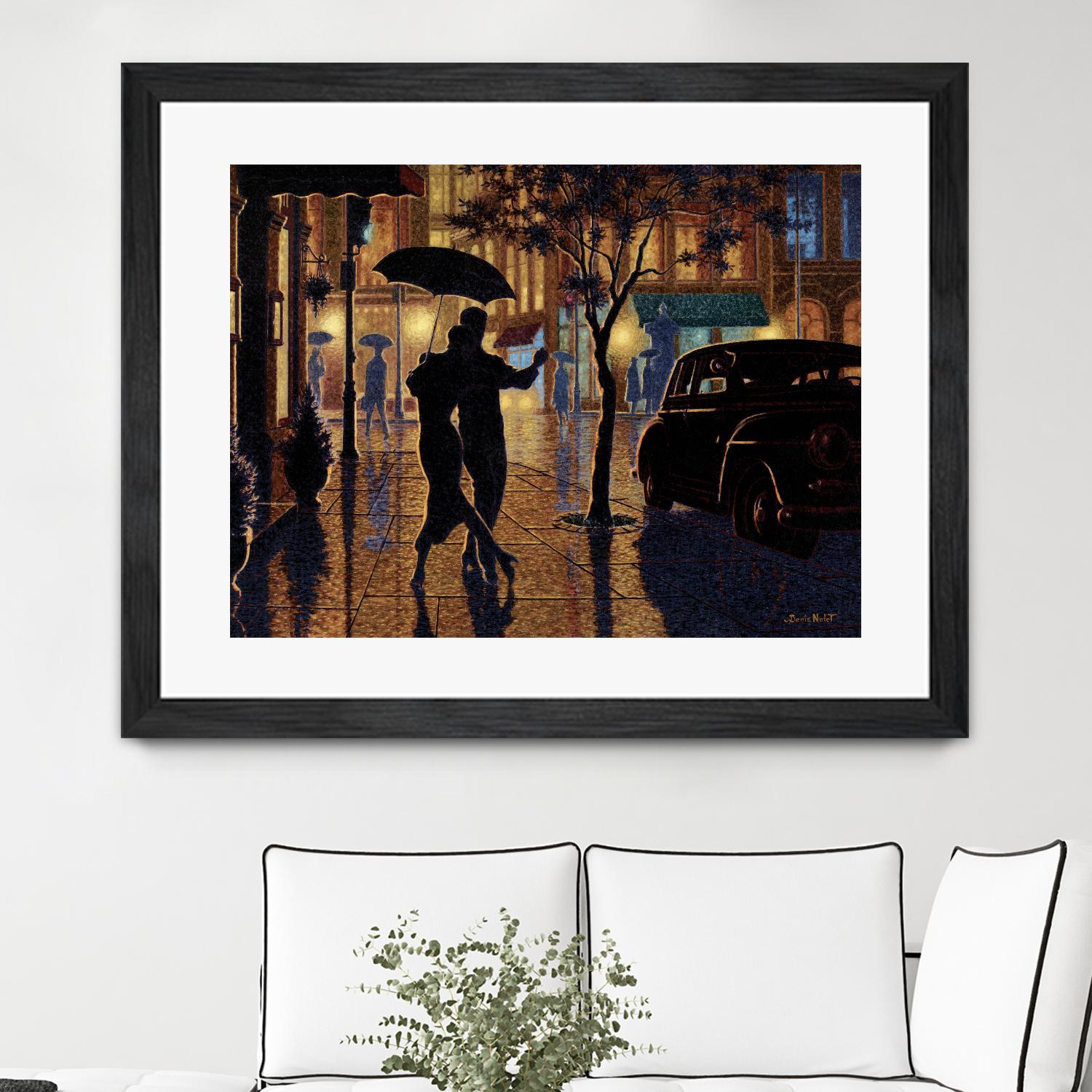 Au parfait du présent by Denis Nolet on GIANT ART - gold la nuit