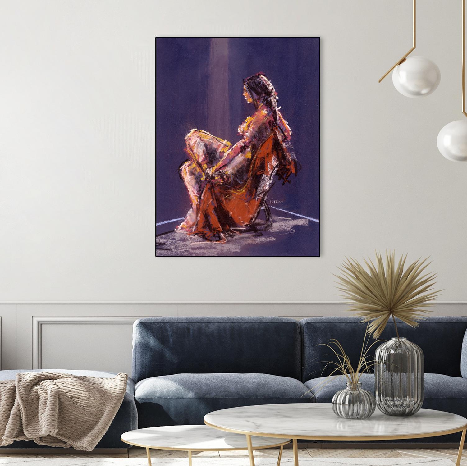 Vidra by Jacques Clement on GIANT ART - beige nude