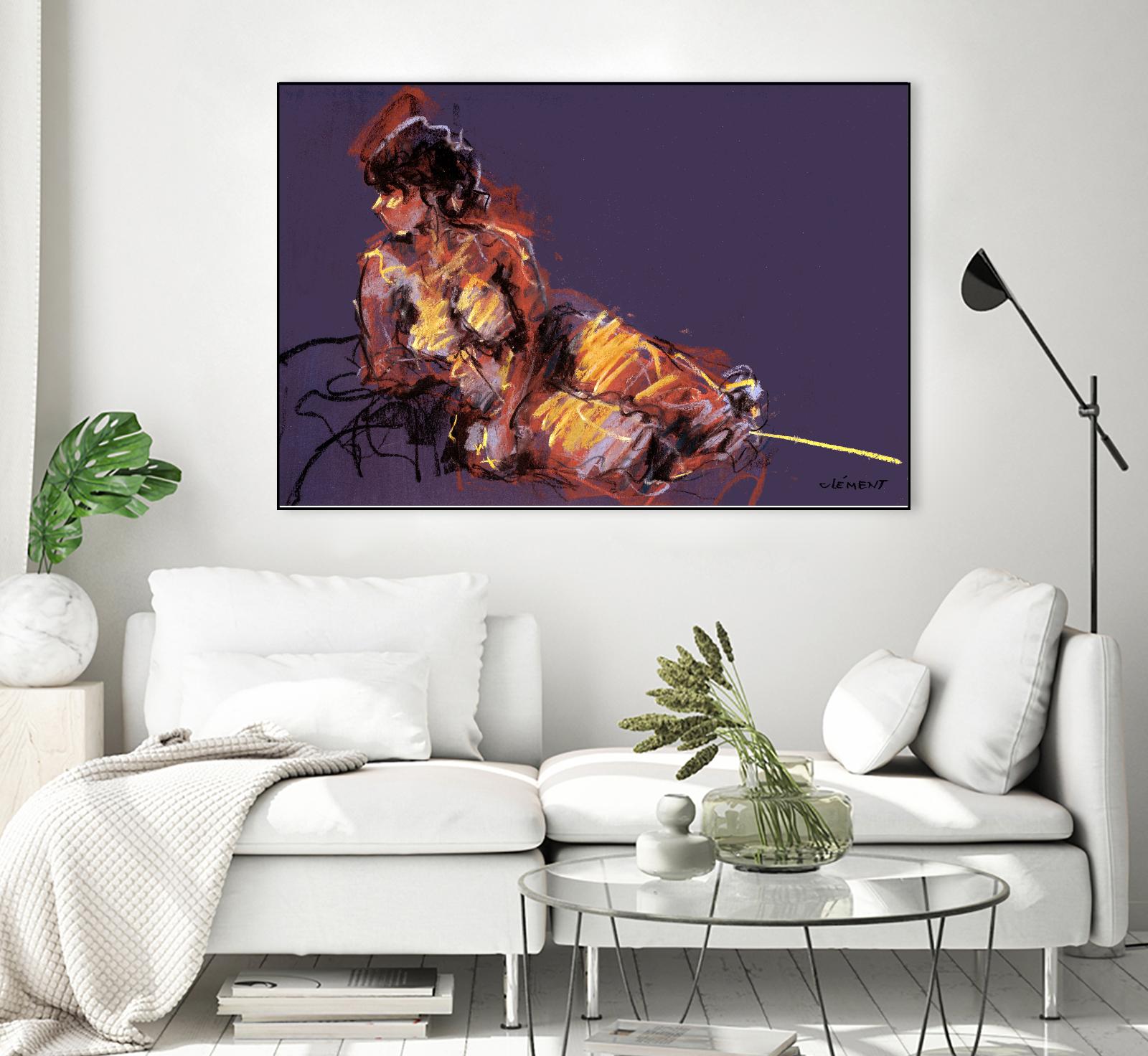 Nude I by Jacques Clement on GIANT ART - beige nude