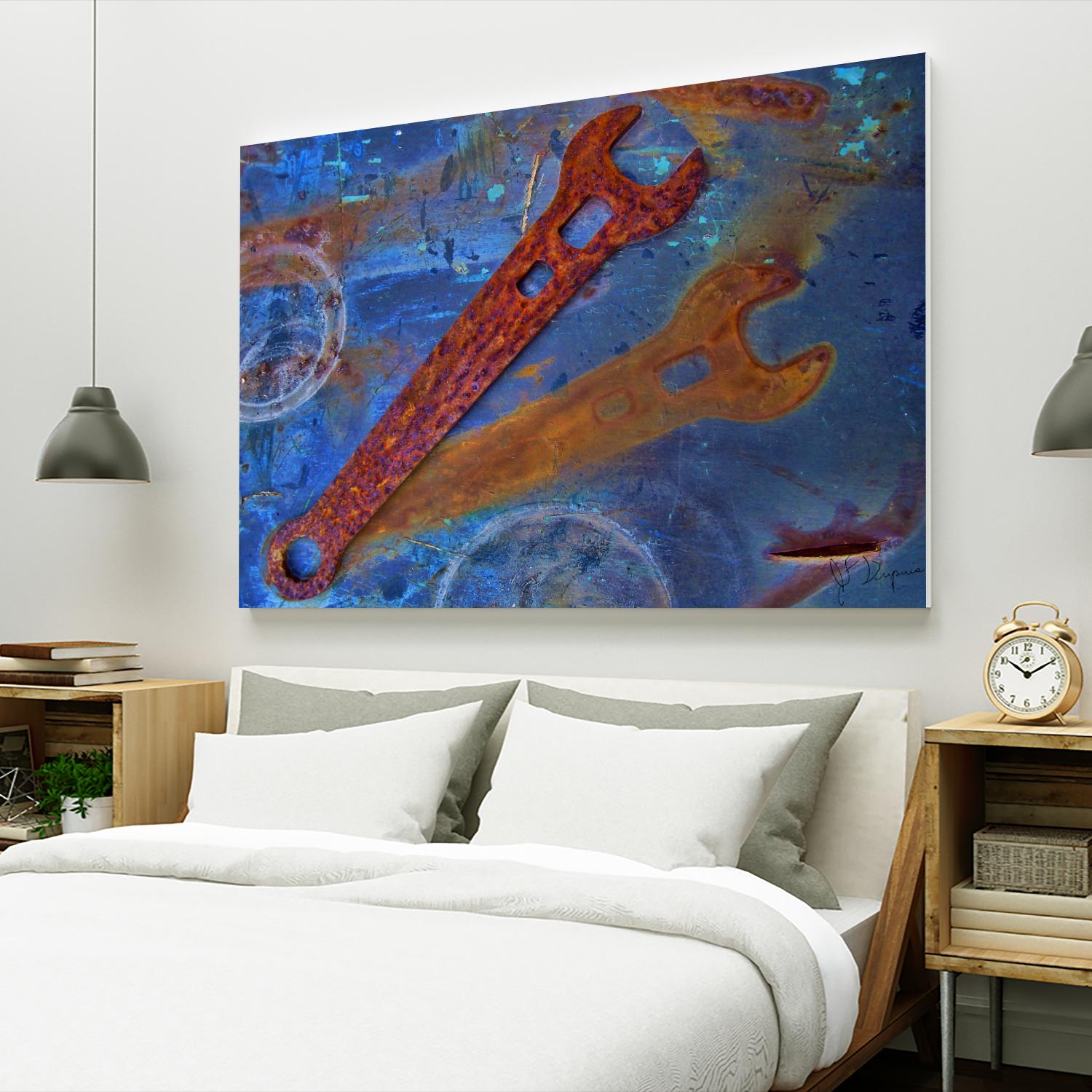 Rusty Tools II by Jean-François Dupuis on GIANT ART - blue photo art