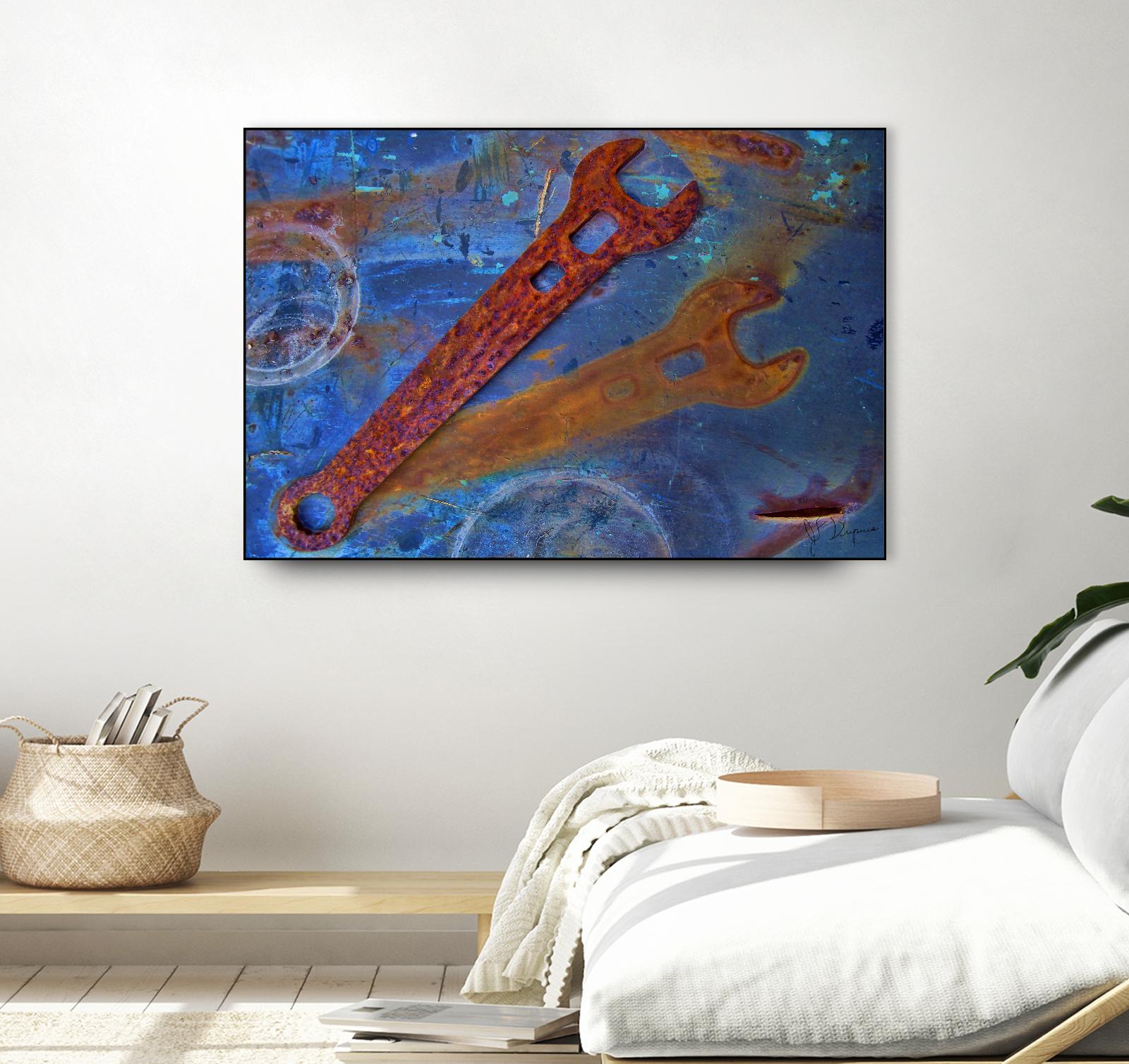 Rusty Tools II by Jean-François Dupuis on GIANT ART - blue photo art