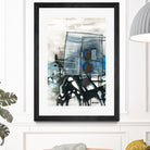 Chutes - T1 by Sylvie Cloutier on GIANT ART - blue abstract
