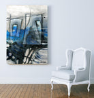 Chutes - T2 by Sylvie Cloutier on GIANT ART - grey abstract