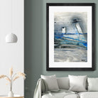 Chutes - T3 by Sylvie Cloutier on GIANT ART - grey abstract
