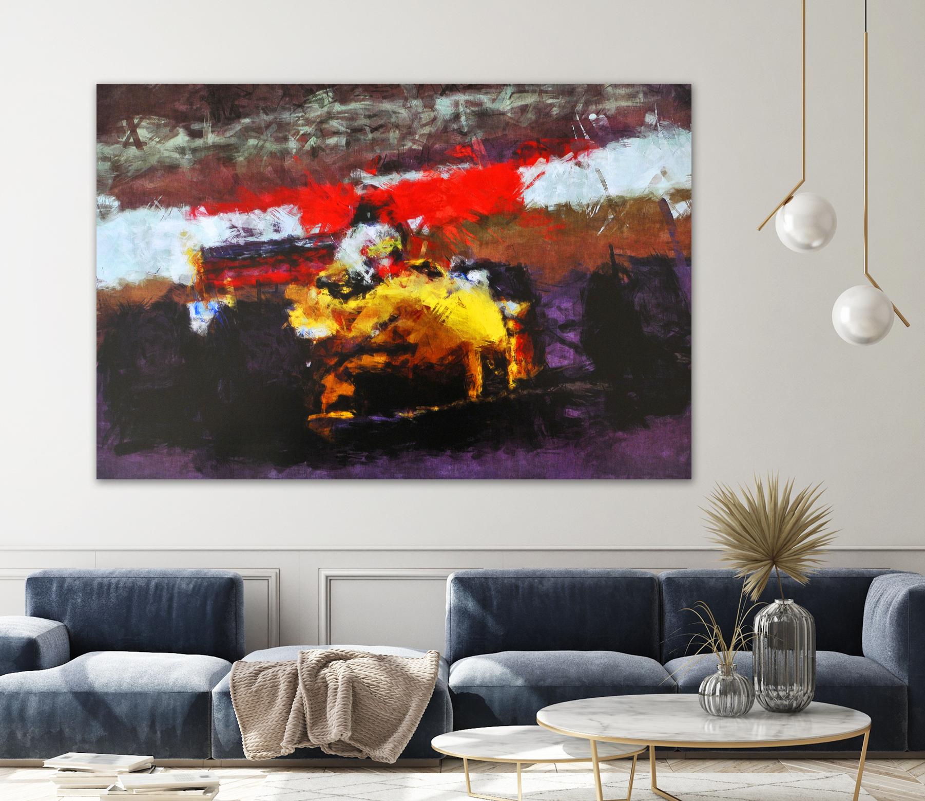 Racing car 5 by Jean-François Dupuis on GIANT ART - red transportation voiture de course