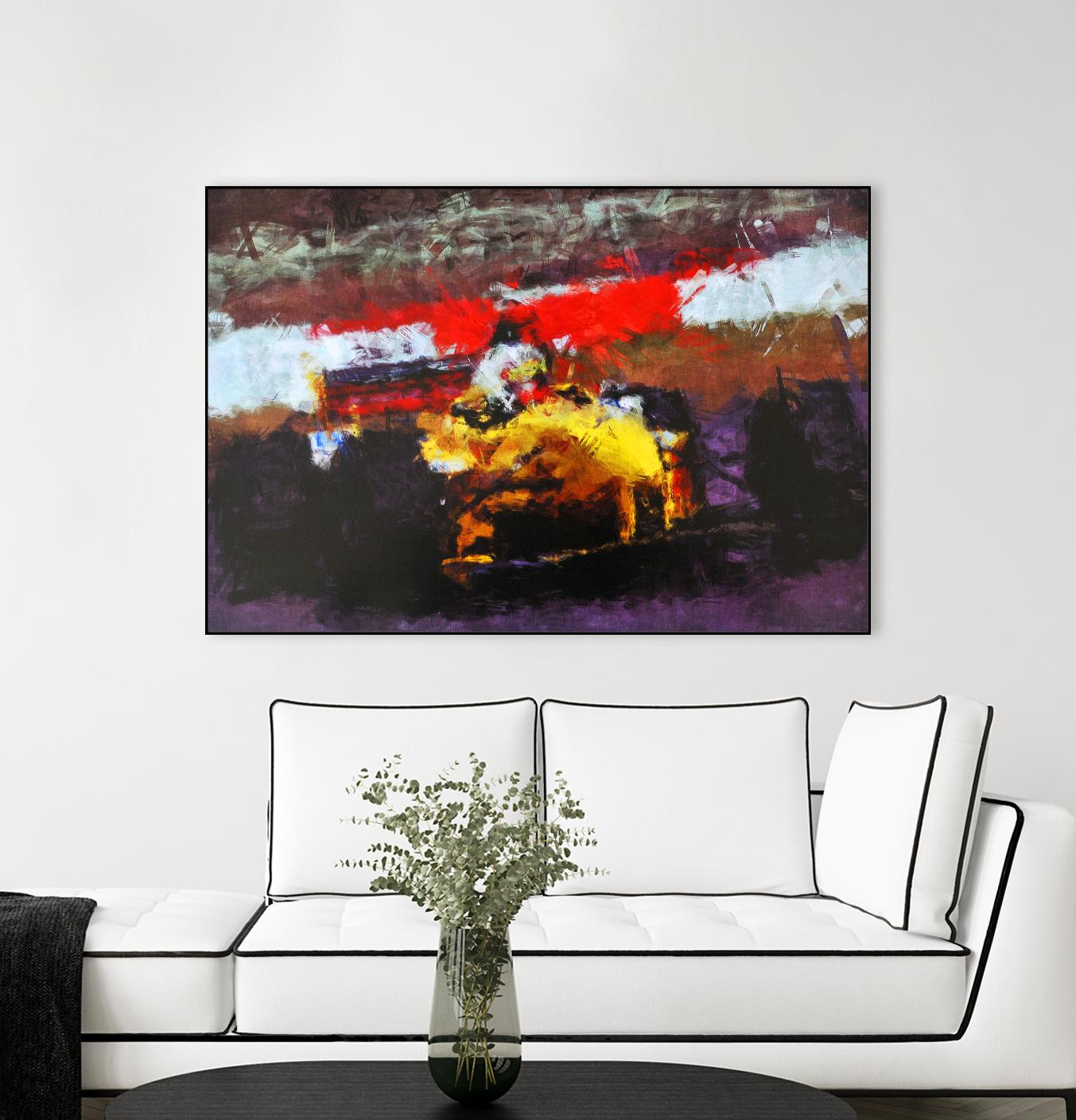 Racing car 5 by Jean-François Dupuis on GIANT ART - red transportation voiture de course
