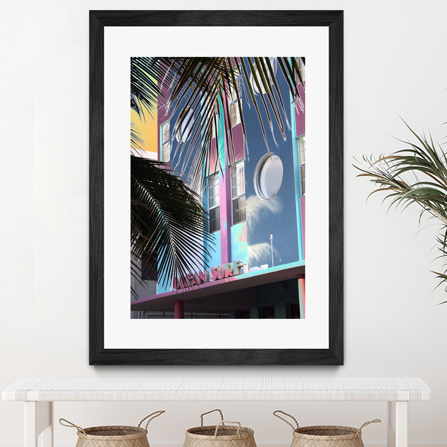 Ocean Surf by Rene Griffith on GIANT ART - pink costal miami