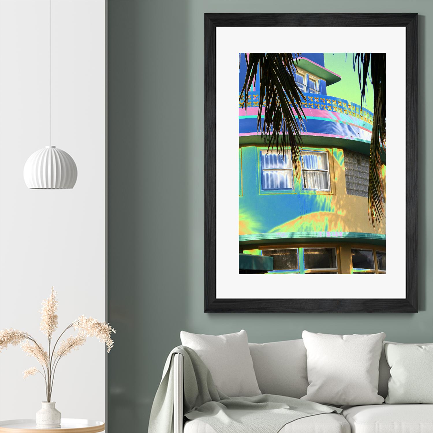 Surfside by Rene Griffith on GIANT ART - green costal miami