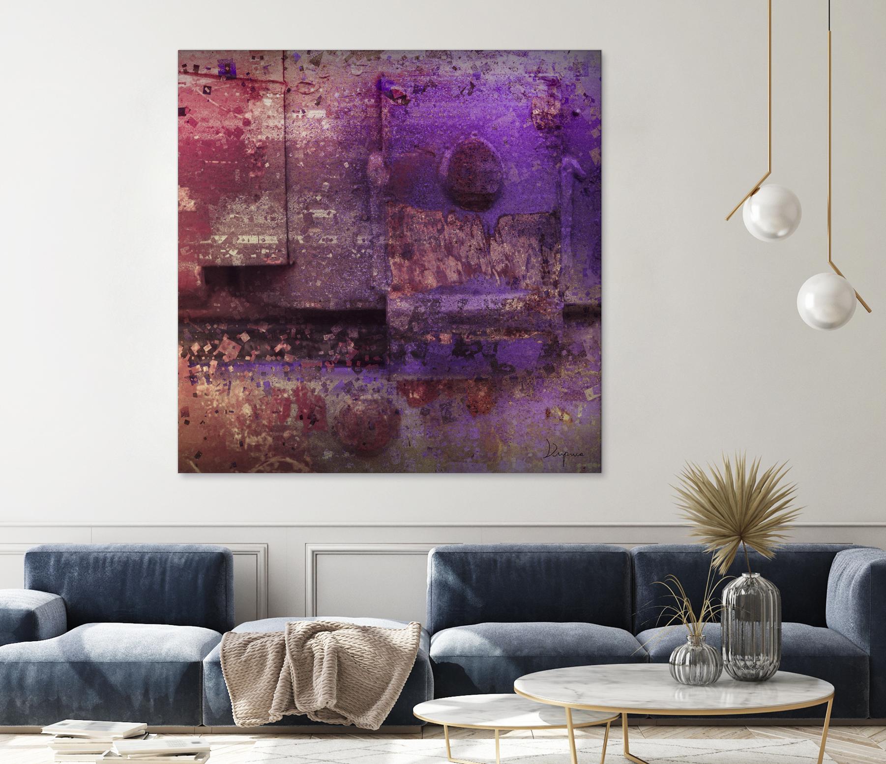 Mauve Désir VIII by Jean-François Dupuis on GIANT ART - pink abstract rust