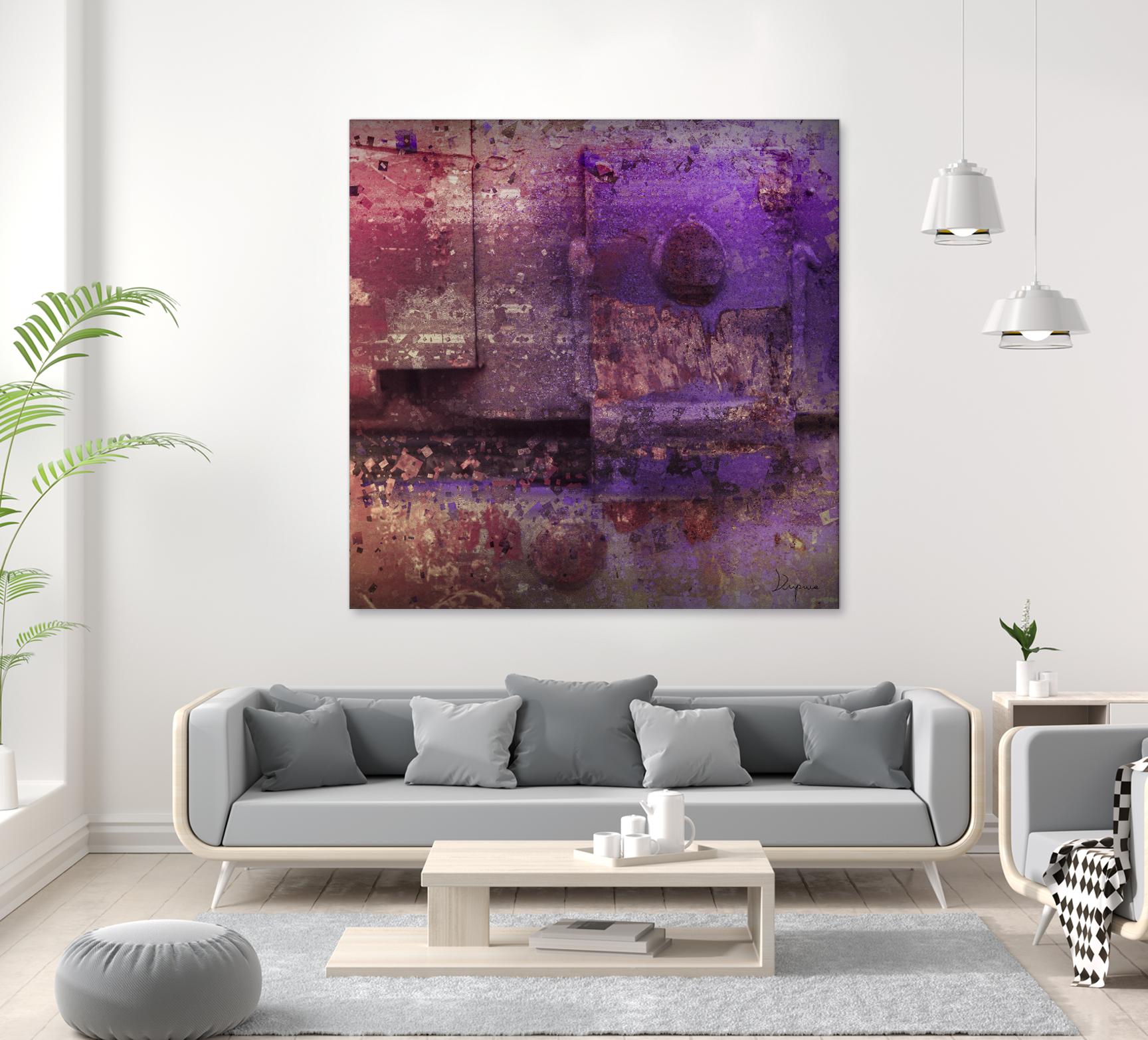 Mauve Désir VIII by Jean-François Dupuis on GIANT ART - pink abstract rust