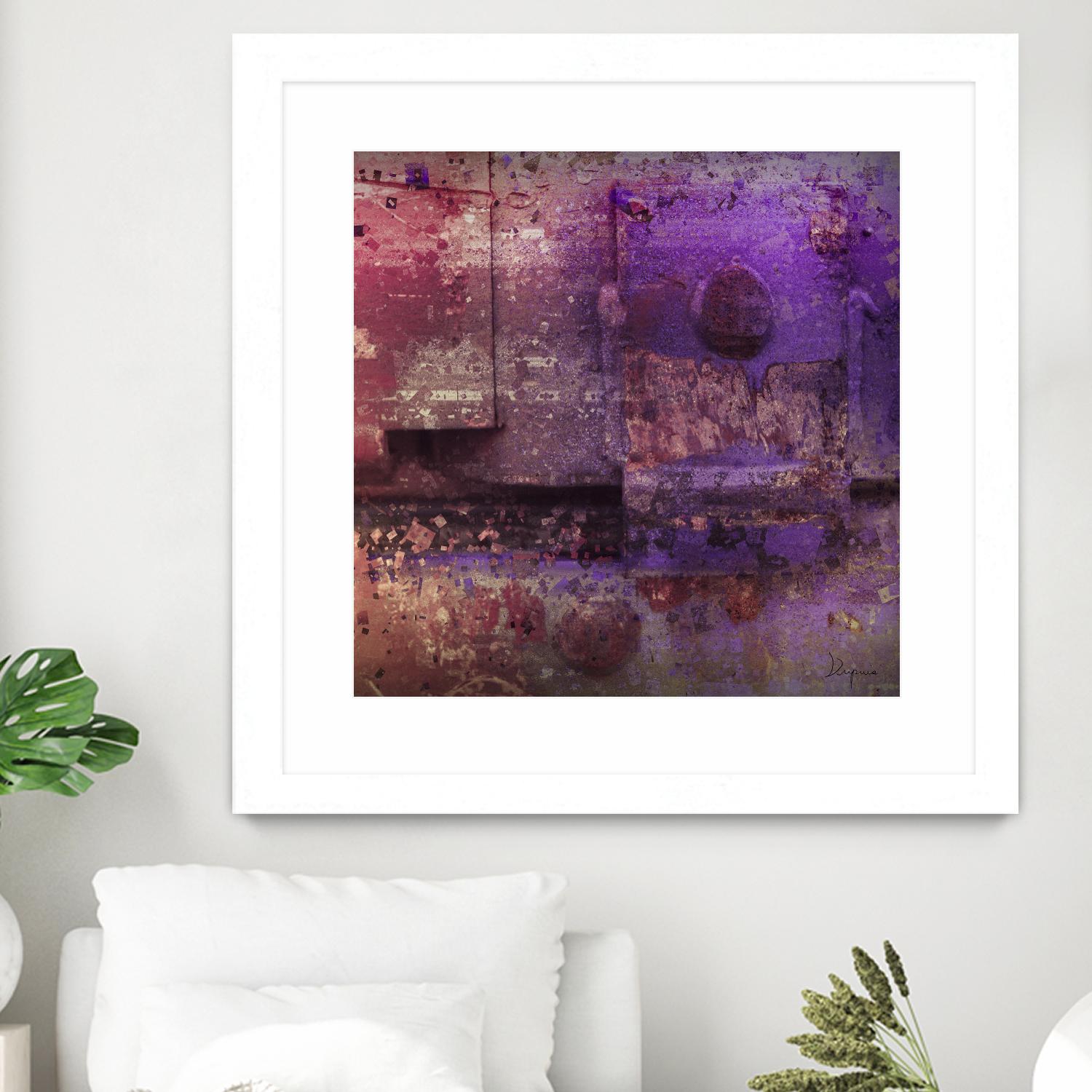 Mauve Désir VIII by Jean-François Dupuis on GIANT ART - pink abstract rust