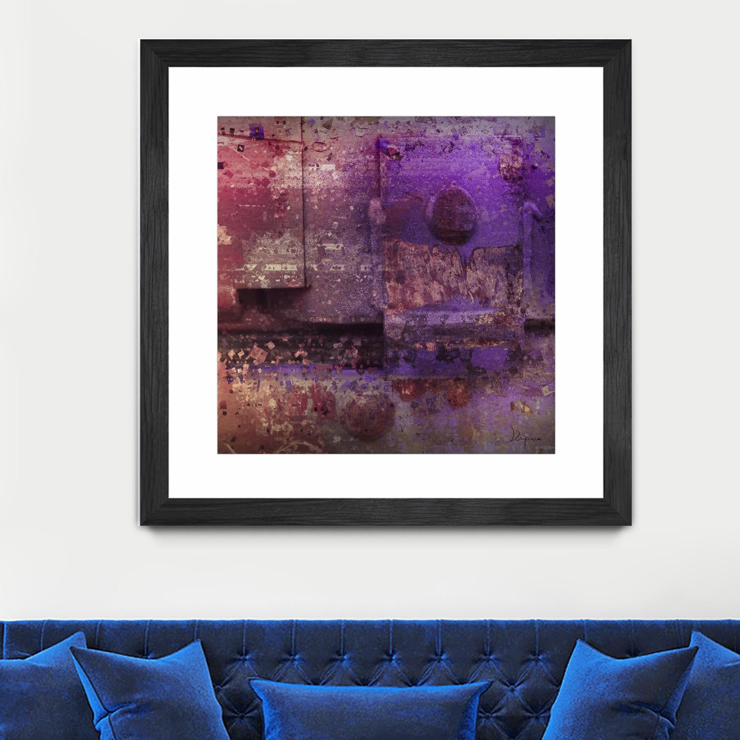 Mauve Désir VIII by Jean-François Dupuis on GIANT ART - pink abstract rust