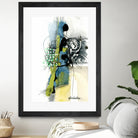 Zone Bleue by Sylvie Cloutier on GIANT ART - green abstract