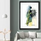 Zone Bleue by Sylvie Cloutier on GIANT ART - green abstract