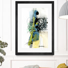 Zone Bleue by Sylvie Cloutier on GIANT ART - green abstract