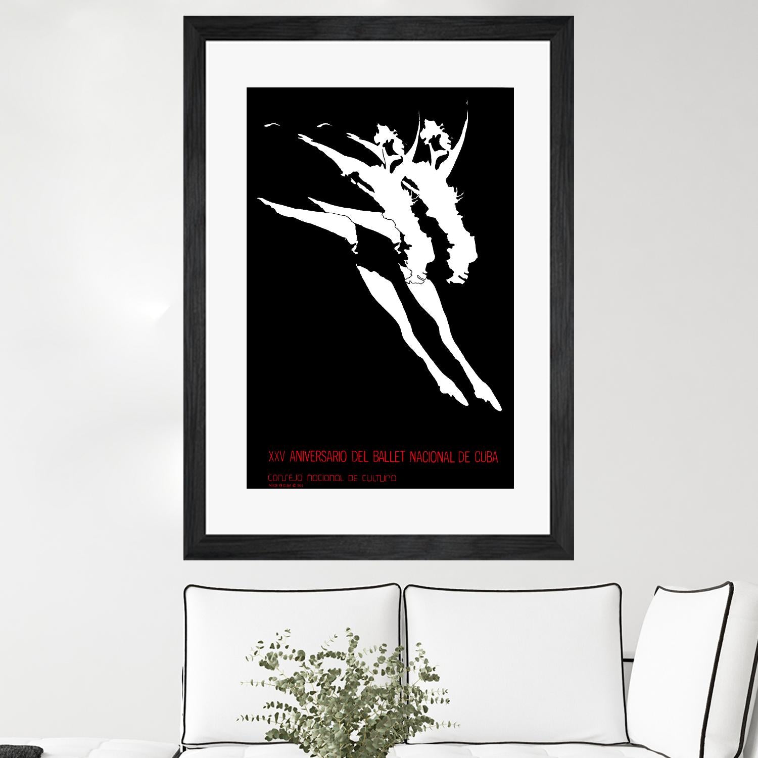 Ballet National de Cuba by Archive on GIANT ART - white black & white dancer