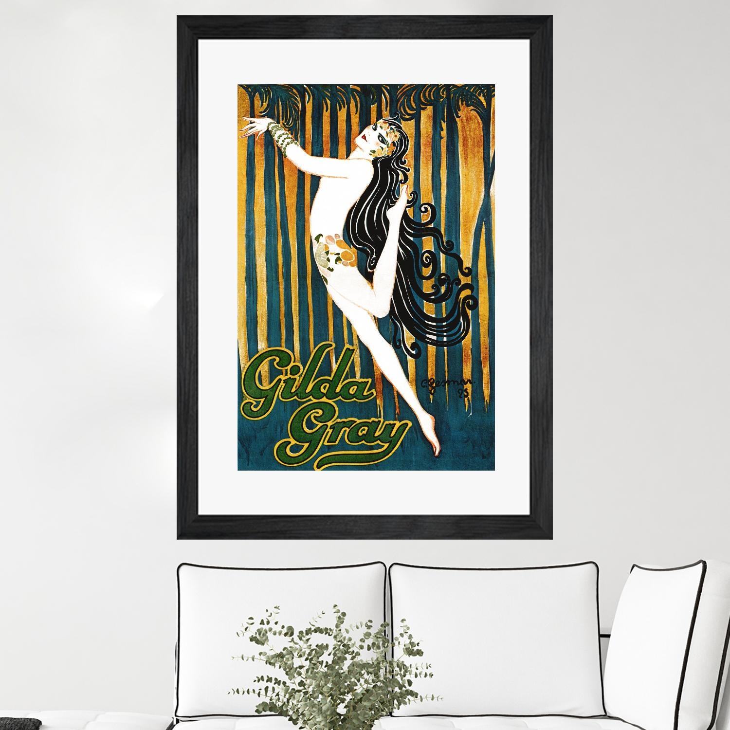 Gilda Gray by Archive on GIANT ART - blue vintage dancer